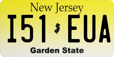 NJ license plate I51EUA