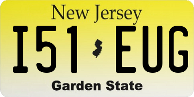 NJ license plate I51EUG