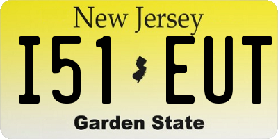 NJ license plate I51EUT