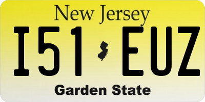 NJ license plate I51EUZ