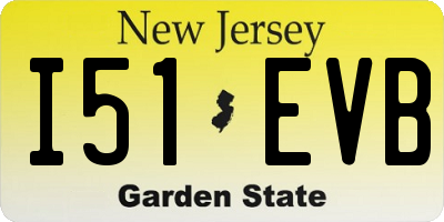 NJ license plate I51EVB