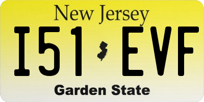 NJ license plate I51EVF