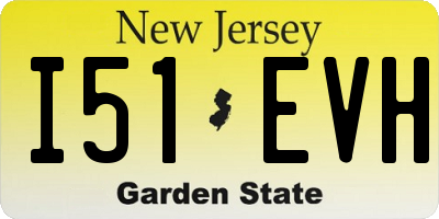NJ license plate I51EVH