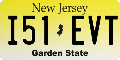 NJ license plate I51EVT