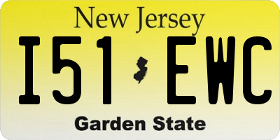 NJ license plate I51EWC