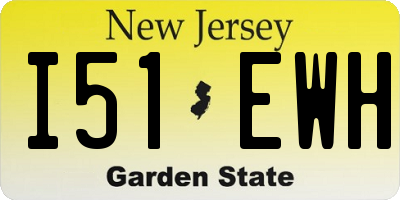 NJ license plate I51EWH