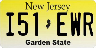 NJ license plate I51EWR