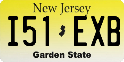 NJ license plate I51EXB