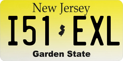 NJ license plate I51EXL