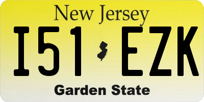 NJ license plate I51EZK