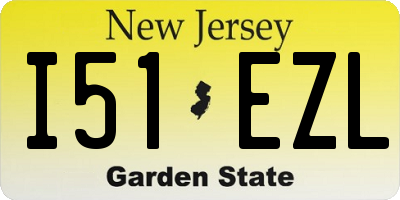NJ license plate I51EZL