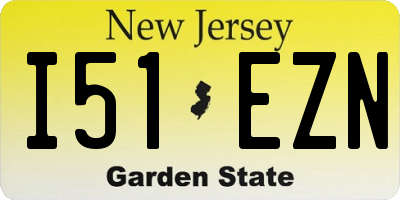 NJ license plate I51EZN