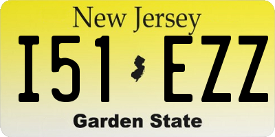 NJ license plate I51EZZ