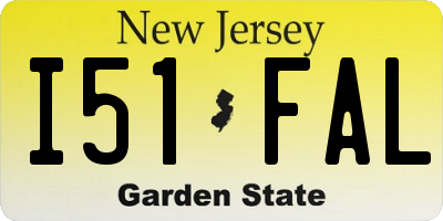 NJ license plate I51FAL
