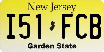 NJ license plate I51FCB