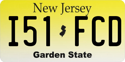 NJ license plate I51FCD