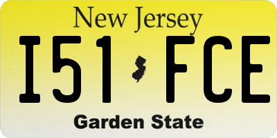 NJ license plate I51FCE
