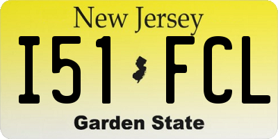 NJ license plate I51FCL