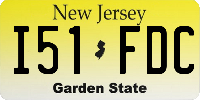 NJ license plate I51FDC