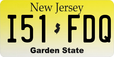 NJ license plate I51FDQ