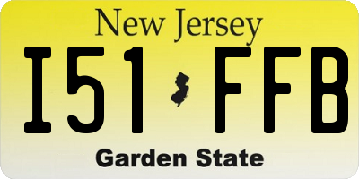 NJ license plate I51FFB