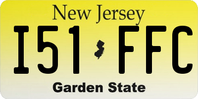 NJ license plate I51FFC