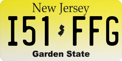 NJ license plate I51FFG