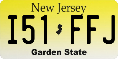 NJ license plate I51FFJ