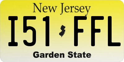 NJ license plate I51FFL