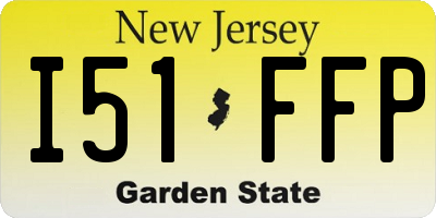 NJ license plate I51FFP