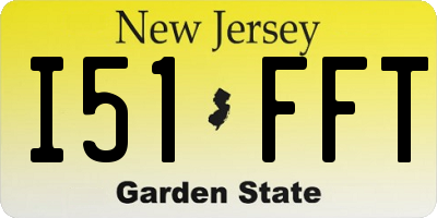 NJ license plate I51FFT