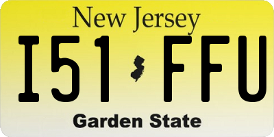 NJ license plate I51FFU