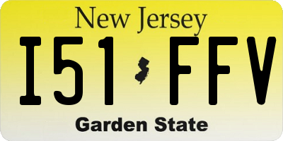 NJ license plate I51FFV