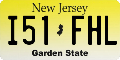NJ license plate I51FHL