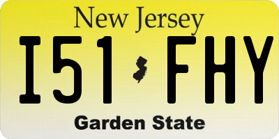 NJ license plate I51FHY