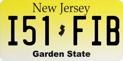 NJ license plate I51FIB