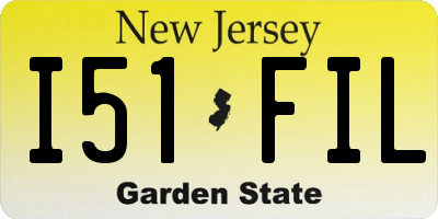 NJ license plate I51FIL
