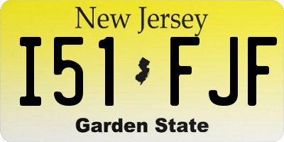 NJ license plate I51FJF