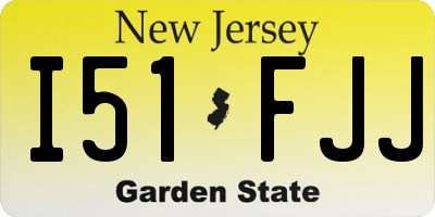 NJ license plate I51FJJ
