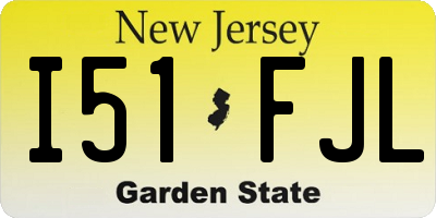NJ license plate I51FJL