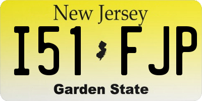 NJ license plate I51FJP