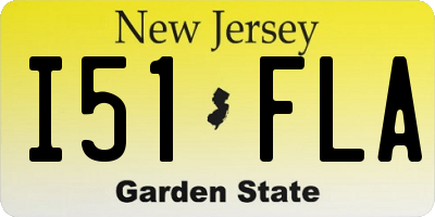 NJ license plate I51FLA