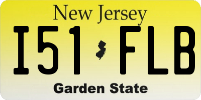 NJ license plate I51FLB