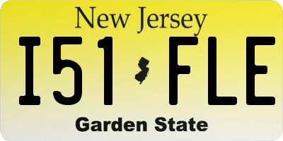 NJ license plate I51FLE