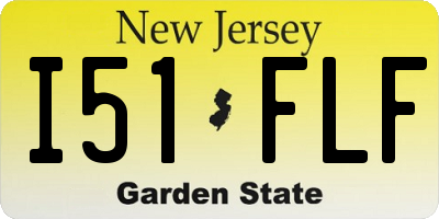 NJ license plate I51FLF