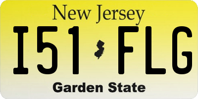 NJ license plate I51FLG