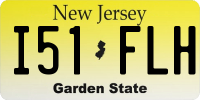 NJ license plate I51FLH