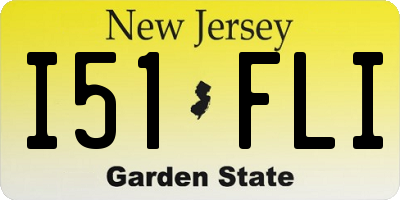 NJ license plate I51FLI