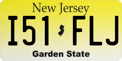 NJ license plate I51FLJ
