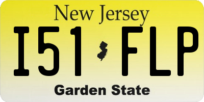 NJ license plate I51FLP